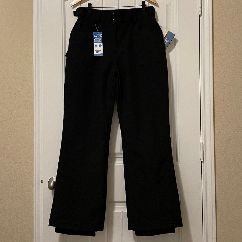 Mountain Tek waterproof breathable snow pants # 5197R size S, black NWT